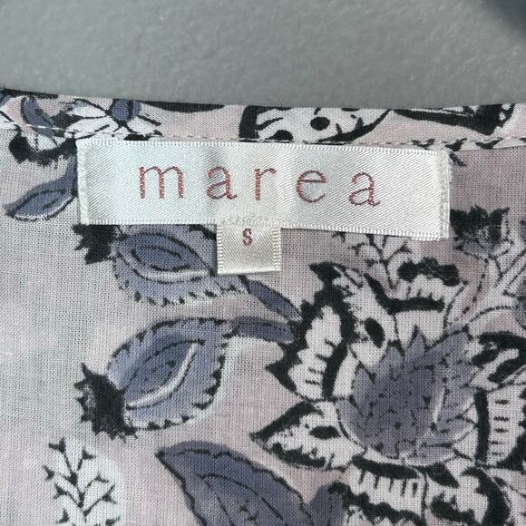 Marea dress small block print babydoll India cotton gauzy boho Kantha - Picture 7 of 8